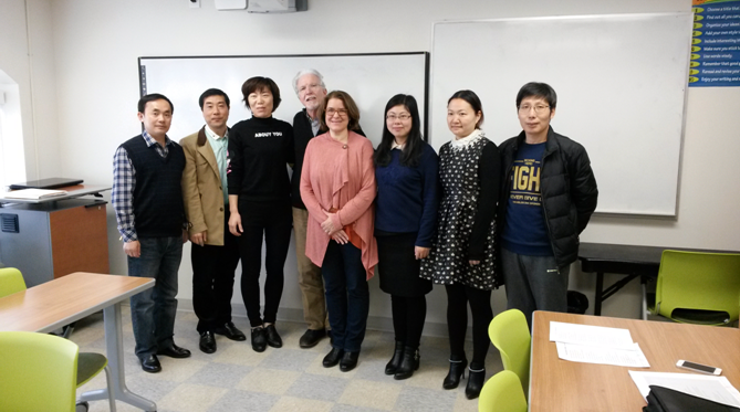 访学团成员与ESL授课教师合影